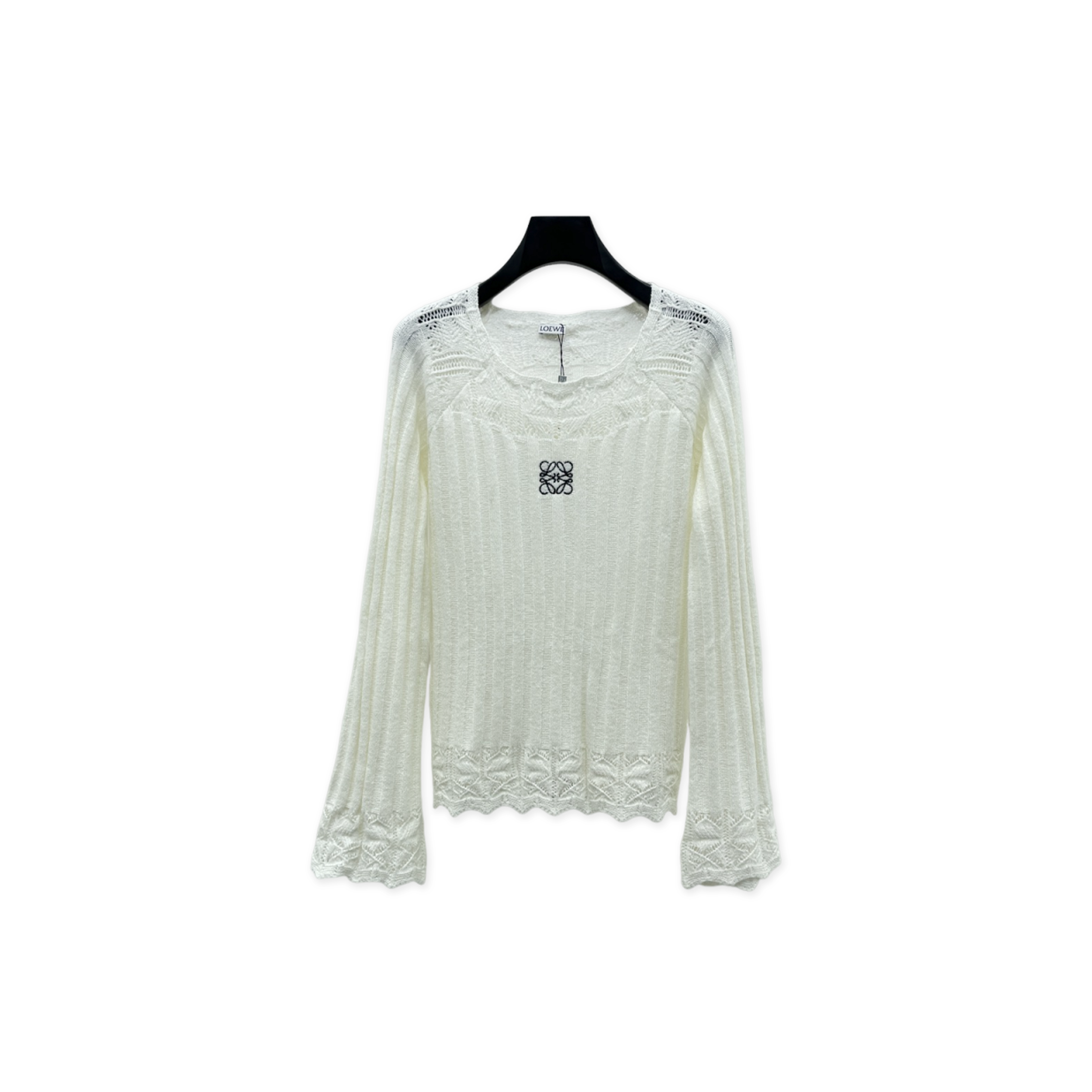 LOEWE OPENWORK KNIT LONG SLEEVE